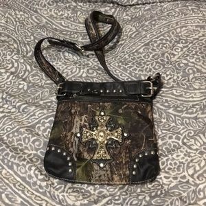 Bling camo purse